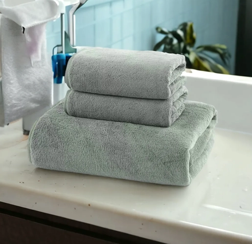 TOALLA DE CARA 30X50 CM 100% ALGODON PACK DE 2 COLOR BLANCO LISO - 3