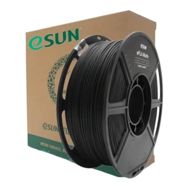 FILAMENTOS PLA MATE ESUN 1 KG 1.75 MM NEGRO OSCURO - 2