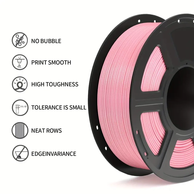 FILAMENTO PLA+ SUNLU ROSADO SEDA 1 KG 1.75 MM - 3