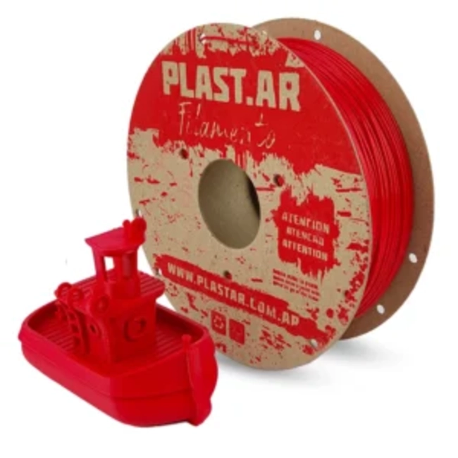 FILAMENTO IMPRESORA 3D PLASTAR PLA 1.75 MM 1 KG ROJO - 2