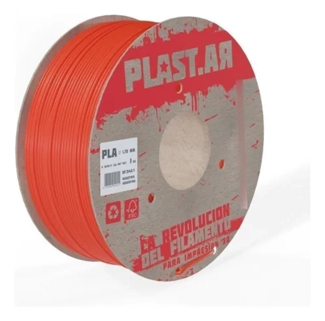 FILAMENTO IMPRESORA 3D PLASTAR PLA 1.75 MM 1 KG ROJO - 4