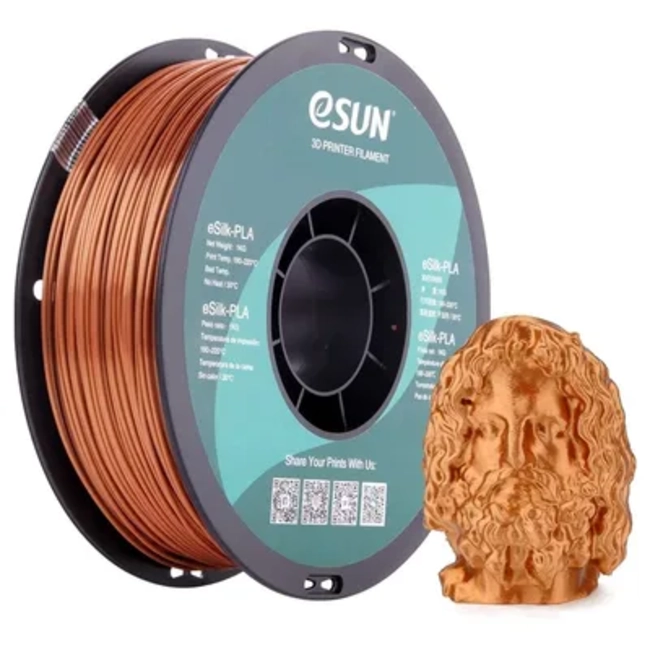 FILAMENTOS PLA SEDA CREALITY 1 KG 1.75 MM COBRE - 2