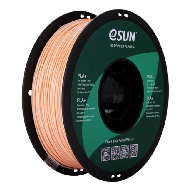 FILAMENTO IMPRESION 3D PLA+ ESUN 1.75 MM 1 KG BEIGE (SKIN) - 4