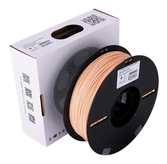 FILAMENTO IMPRESION 3D PLA+ ESUN 1.75 MM 1 KG BEIGE (SKIN) - 5