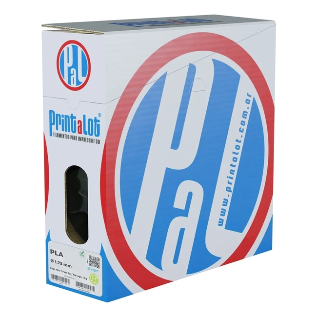 FILAMENTO PLA 1.75 MM PRINTALOT 1 KG COLOR PLATA - 3