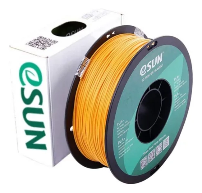 FILAMENTOS PLA+ ESUN 1 KG 1.75 MM DORADO - 1