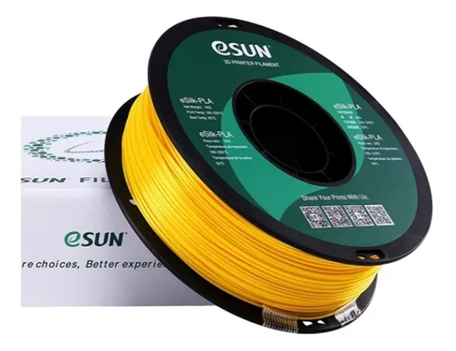 FILAMENTOS PLA+ ESUN 1 KG 1.75 MM DORADO - 3