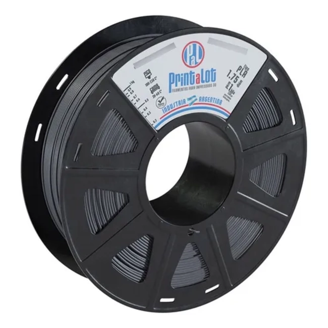 FILAMENTO PLA ADITIVADO PRINTALOT 1.75 MM 1 KG COLOR GRIS - 2