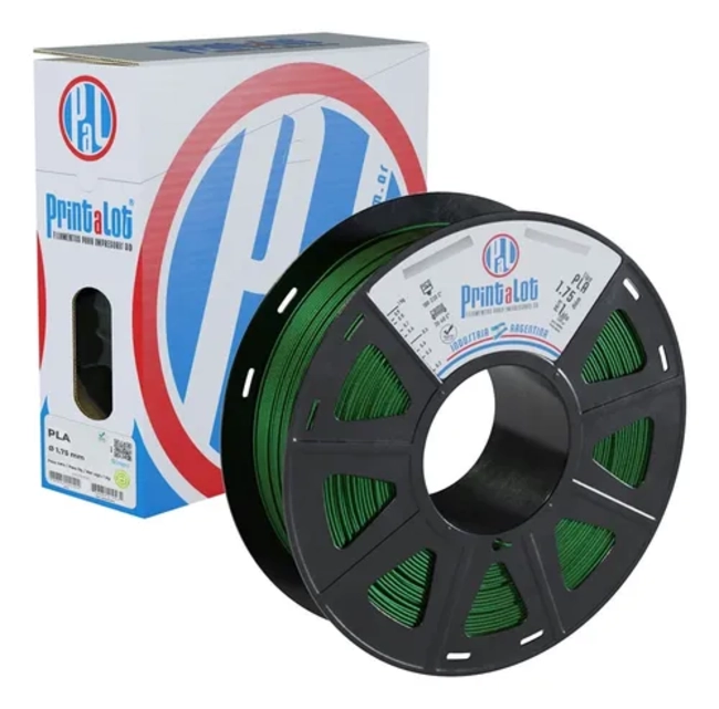 FILAMENTO PLA 1.75 MM PRINTALOT 1 KG COLOR KRIPTONITA - 2