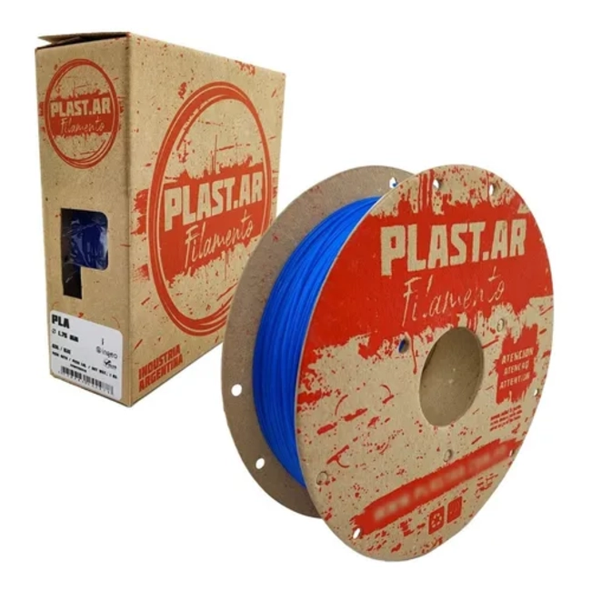 FILAMENTO IMPRESORA 3D PLASTAR PLA 1.75 MM 1 KG AZUL - 1