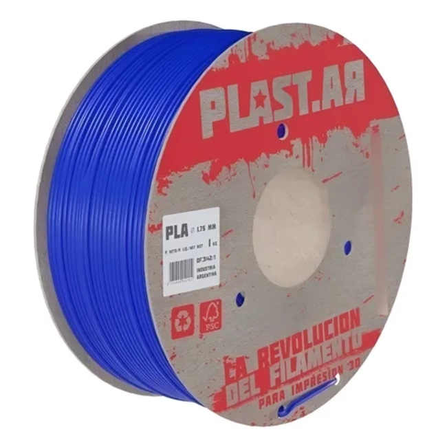 FILAMENTO IMPRESORA 3D PLASTAR PLA 1.75 MM 1 KG AZUL - 2