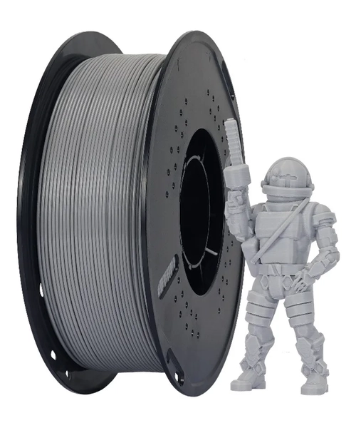 FILAMENTO IMPRESION IMPRESORA 3D PLA 500 G 1.75 MM GRIS - 3