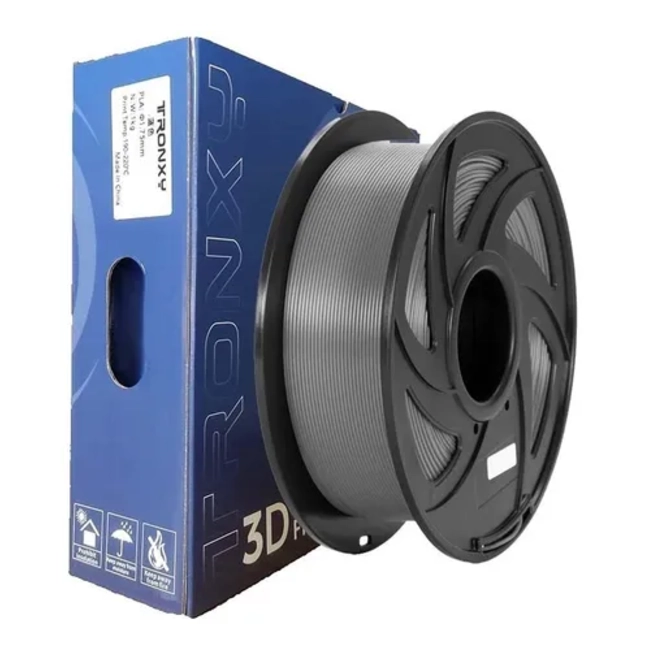 FILAMENTO 3D TRONXY PLA 1.75 MM 1 KG GRIS - 1