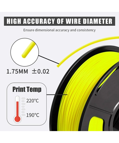FILAMENTO PLA SUNLU NOCTILUCENTE AMARILLO 1 KG 1.75 MM - 4