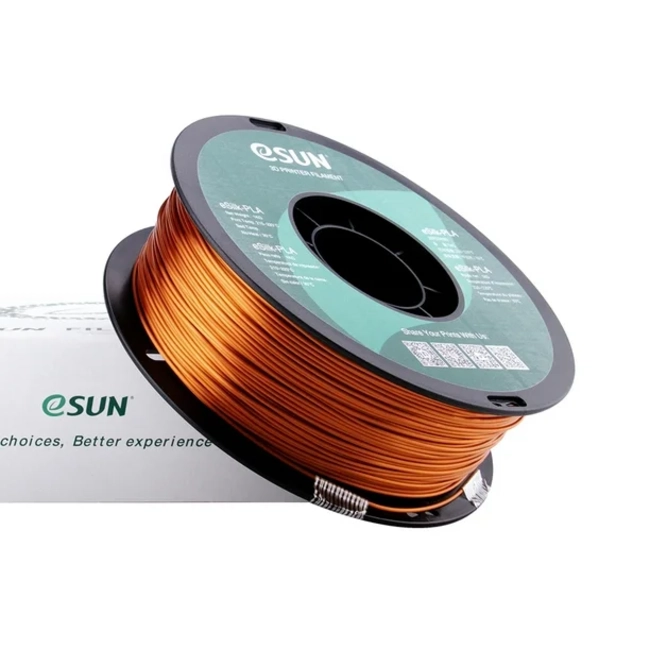 FILAMENTOS PLA SEDA ESUN 1 KG 1.75 MM COBRE - 1