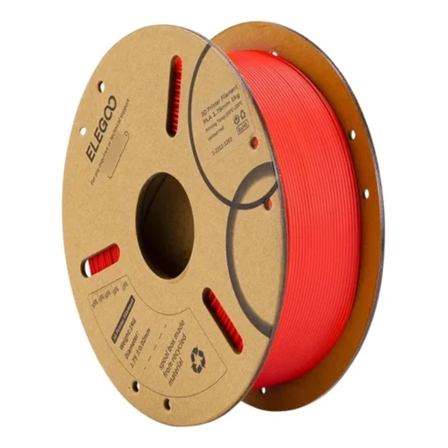 FILAMENTO PLA ELEGOO 1 KG 1.75 MM ROJO - 1