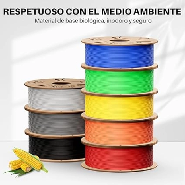 FILAMENTO PLA ELEGOO 1 KG 1.75 MM ROJO - 3