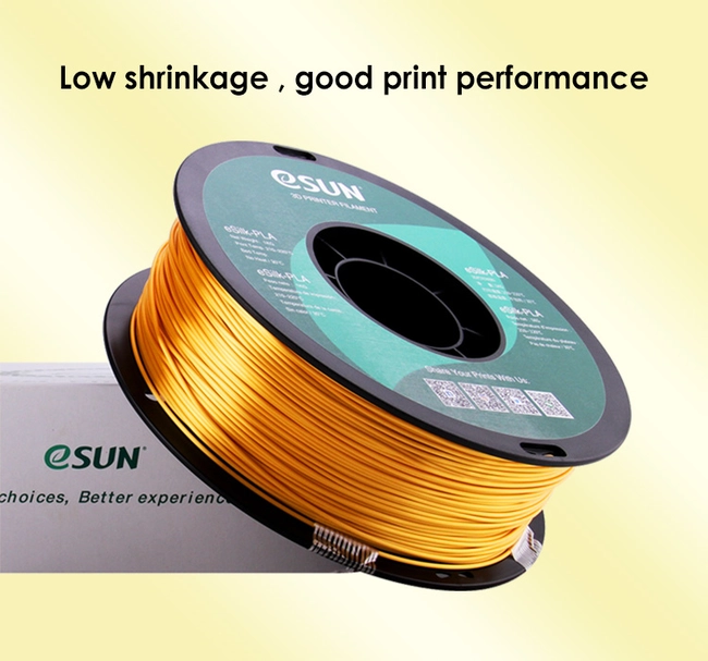 FILAMENTOS PLA SEDA ESUN 1 KG 1.75 MM ORO - 3