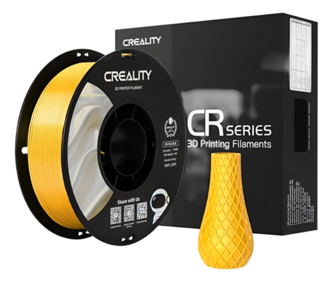 FILAMENTO PLA SEDA MAGICO BICOLOR CREALITY 1 KG ORO PLATEADO - 1