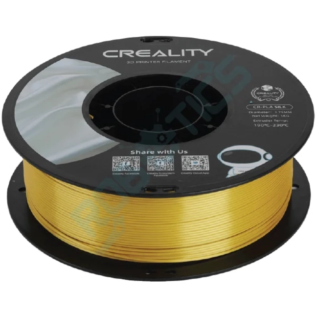 FILAMENTO PLA SEDA MAGICO BICOLOR CREALITY 1 KG ORO PLATEADO - 2