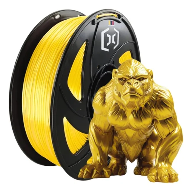 FILAMENTO PLA SEDA MAGICO BICOLOR CREALITY 1 KG ORO PLATEADO - 3