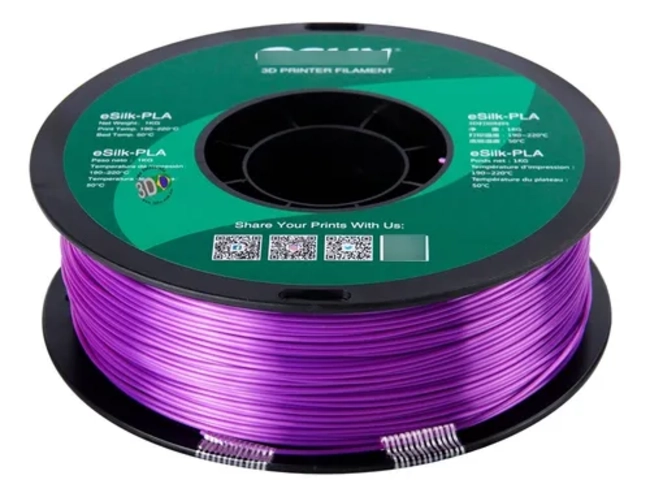 FILAMENTOS PLA+ ESUN 1 KG 1.75 MM MORADO - 4