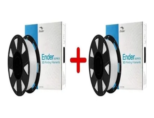 PACK 2 FILAMENTOS PLA ENDER 1 KG 1.75 MM BLANCO - 2