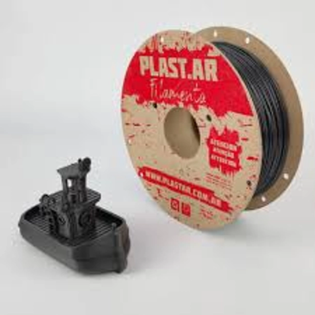 FILAMENTO IMPRESORA 3D PLASTAR PLA 1.75 MM 1 KG GRIS - 2