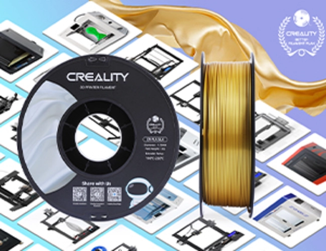 FILAMENTOS PLA SEDA CREALITY 1 KG 1.75 MM ORO - 2