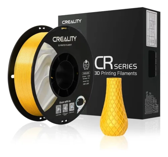 FILAMENTOS PLA SEDA CREALITY 1 KG 1.75 MM ORO - 3