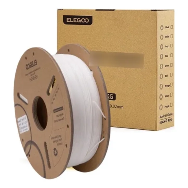 FILAMENTO PLA ELEGOO 1 KG 1.75 MM BLANCO - 1