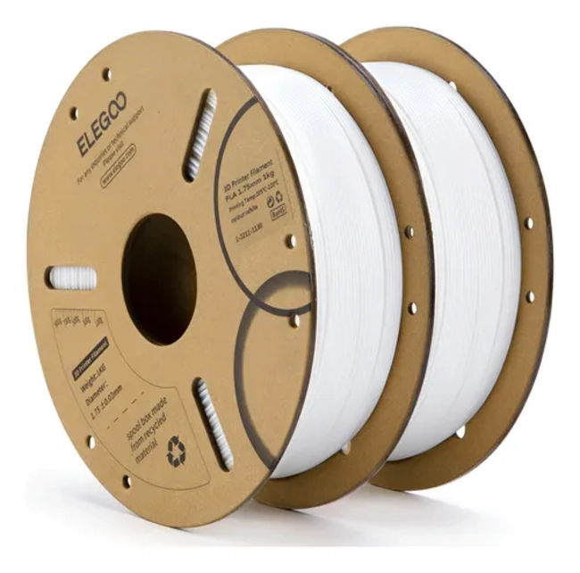 FILAMENTO PLA ELEGOO 1 KG 1.75 MM BLANCO - 3