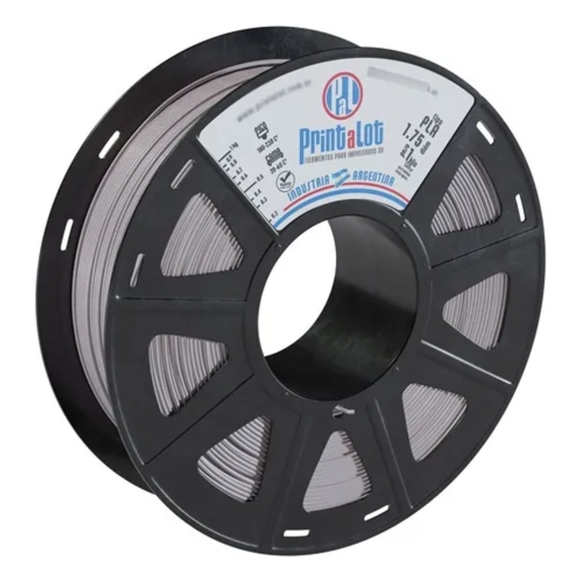FILAMENTO 3D PLA PRINTALOT 1.75 MM 1 KG GRIS CLARO - 3