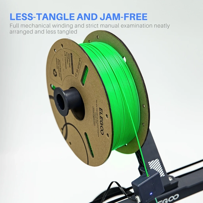 FILAMENTO PLA ELEGOO 1 KG 1.75 MM VERDE JADE - 2
