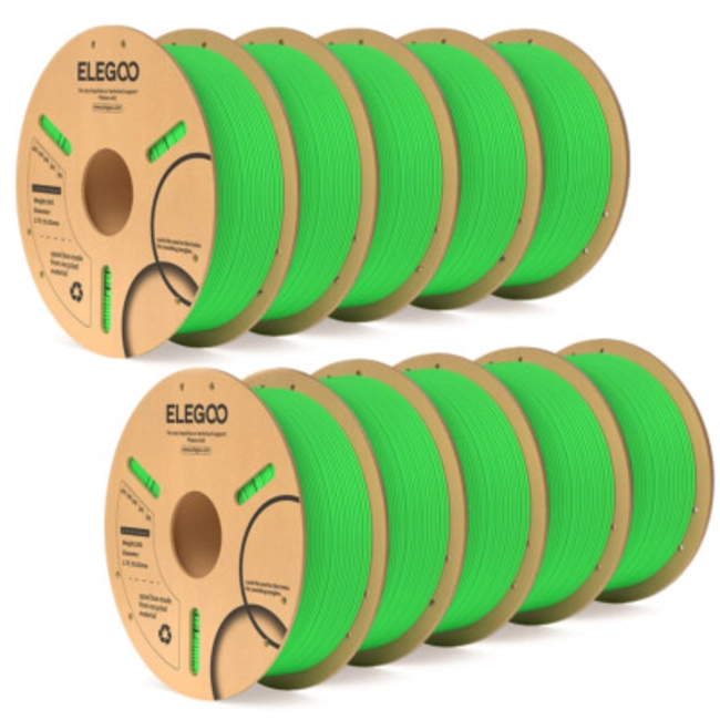 FILAMENTO PLA ELEGOO 1 KG 1.75 MM VERDE JADE - 4