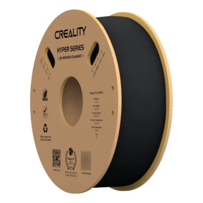 FILAMENTO PLA ALTA VELOCIDAD CREALITY 1 KG BOBINA NEGRO RECICLADO - 2