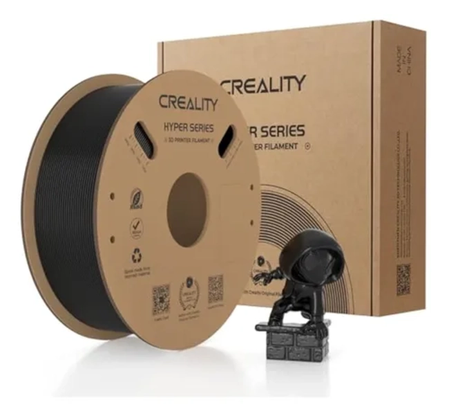 FILAMENTO PLA ALTA VELOCIDAD CREALITY 1 KG BOBINA NEGRO RECICLADO - 3