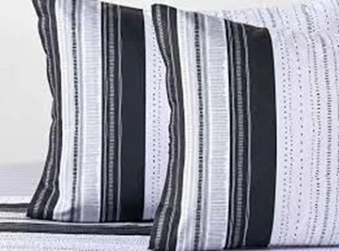 SABANAS CANNON 1.5 PLAZA 144 HILOS DISEÑO VENTURA COLOR BLANCO - 3
