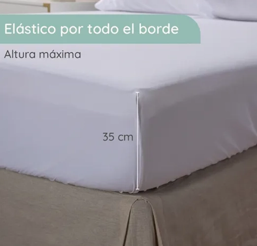 SABANAS CASATUA HOTEL FUNDA ALMOHADA KING COLOR BLANCO - 4