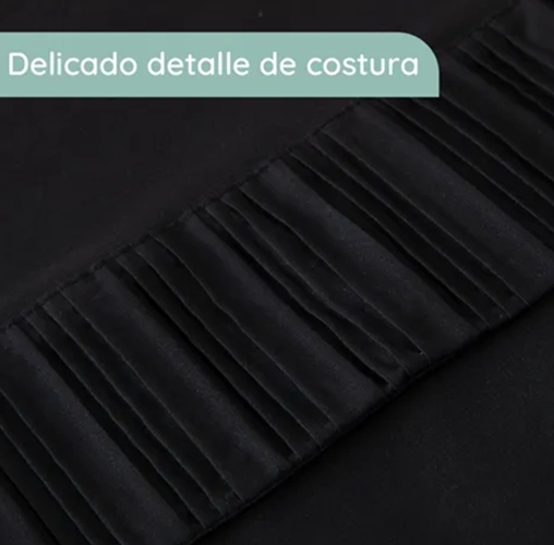 SABANAS CASATUA HOTEL FUNDA ALMOHADA 1.5 PLAZA COLOR NEGRO - 5