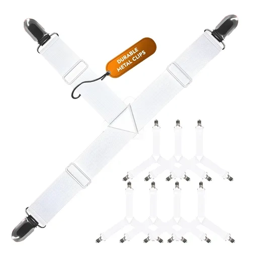 CORREAS ELASTICAS PARA SABANAS 8 UNIDADES - 1