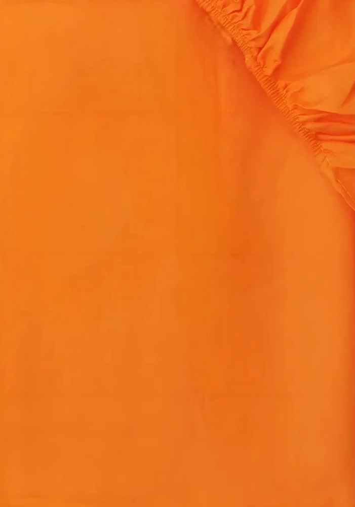 JUEGO SABANAS UNICOLOR 1.5 PLAZA COLOR NARANJA - 3