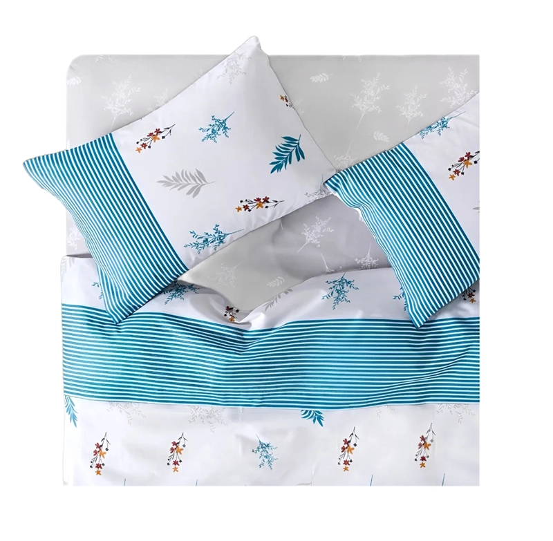 KIT SABANA KING CANNON 144 HILOS + 2 ALMOHADAS ALMOND - 1