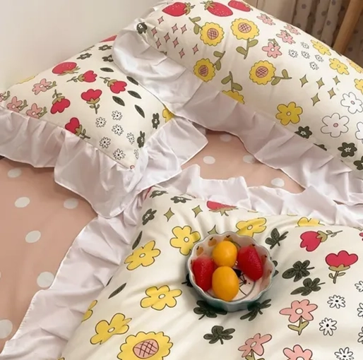 JUEGO ROPA CAMA SABANA + FUNDA PLUMON 1.5 PLAZA HM30 - 4
