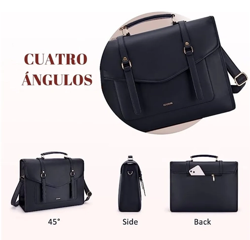 BOLSO KENSINGTON ASSOCIATE 15.4 15 LTS COLOR NEGRO - 3