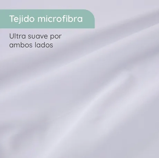 SABANA 1800 HOTEL ULTRA SUAVE FUNDA BORDADA 2 PLAZAS COLOR BLANCO - 4