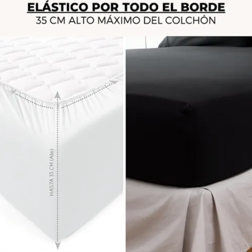 SABANAS IRISH HOME MICROFIBRA 1.5 PLAZA COLOR NEGRO - 4