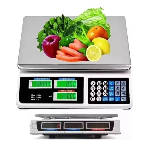 BALANZA DIGITAL 40KG CON BANDEJA - 1