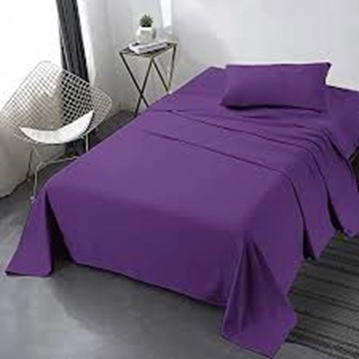 JUEGO SABANAS UNICOLOR 1.5 PLAZA COLOR MORADO - 3