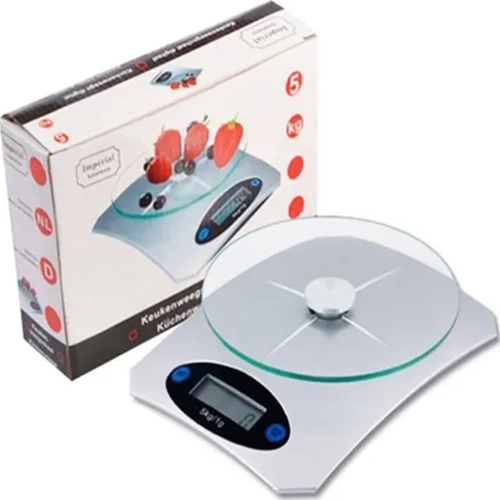 PESA ALIMENTOS COCINA DIGITAL 5KG COLOR GRIS - 3